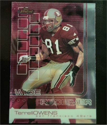 2002 Topps Finest #62 Terrell Owens — front