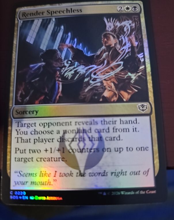 2020 Magic: The Gathering Secrets of Strixhaven #220 Render Speechless — front