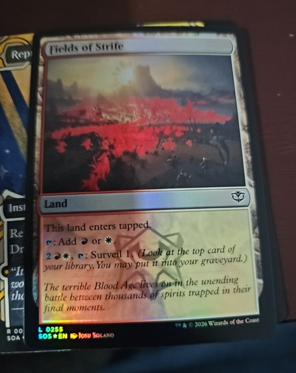 2026 Magic: The Gathering #255 Fields of Strife — front
