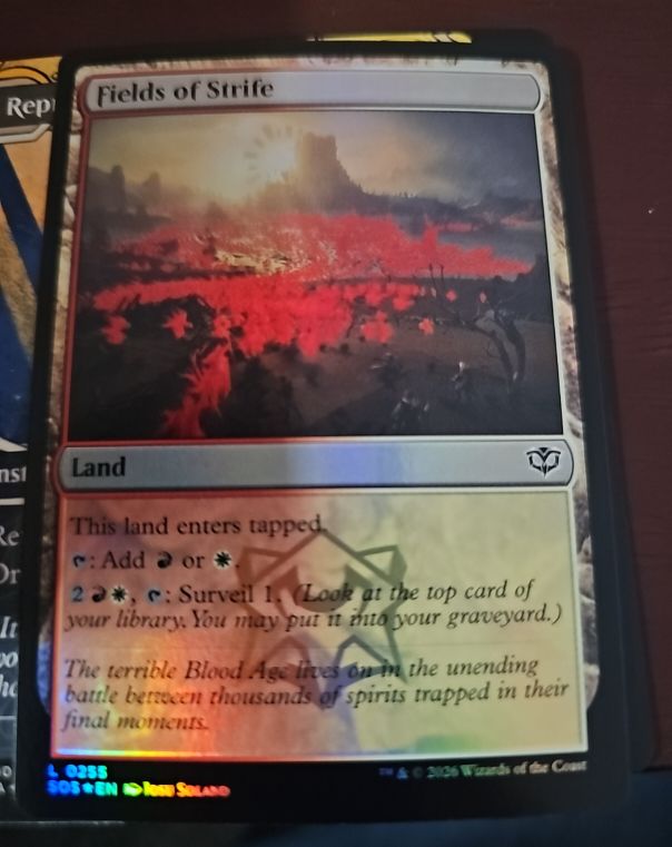 2023 Magic: The Gathering #255 Fields of Strife — front