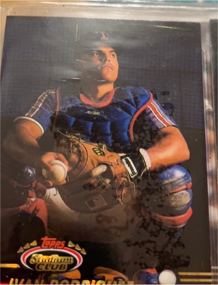1993 Topps Stadium Club #592 Ivan Rodriguez — front