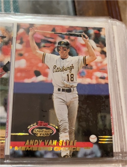 1993 Topps Stadium Club #294 Andy Van Slyke — front