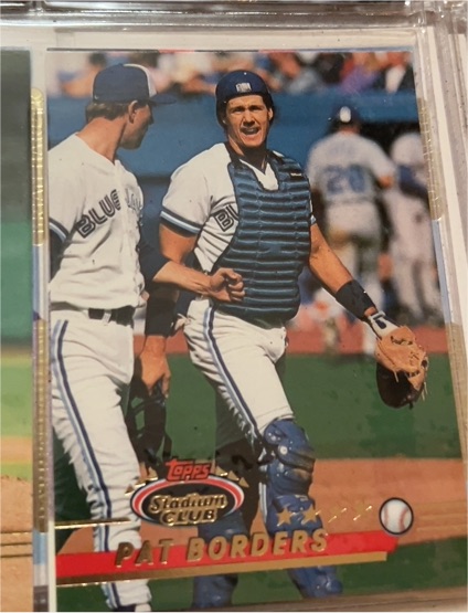 1993 Topps Stadium Club #1 Pat Borders — front