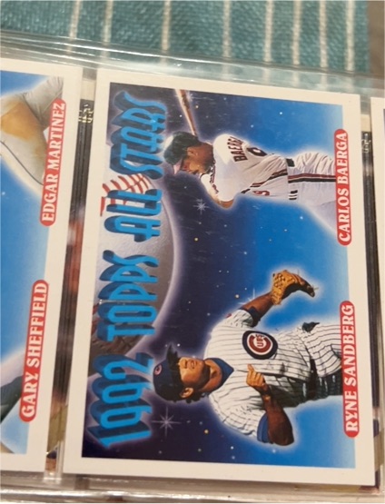 1993 Topps #402 Ryne Sandberg / Carlos Baerga AS — front