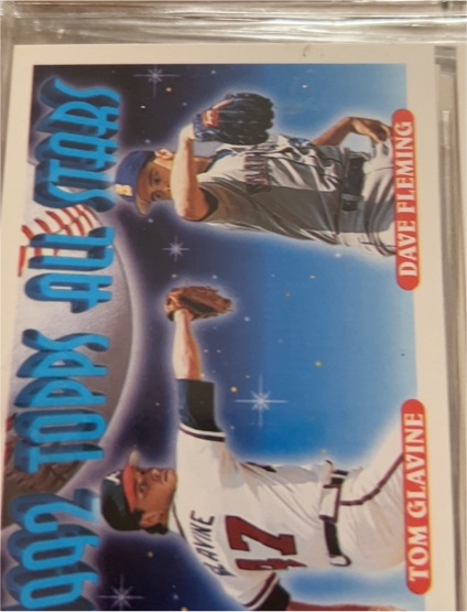 1993 Topps #410 1992 Topps All Stars Tom Glavine and Dave Fleming — front