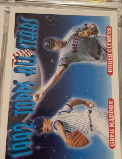 1993 Topps #409 Greg Maddux / Roger Clemens — front