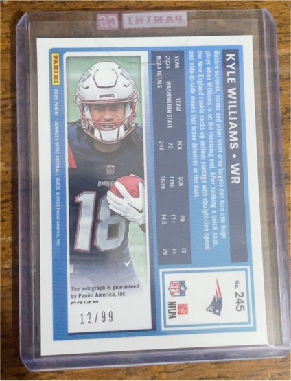 2025 Panini Prizm #245 Kyle Williams — front
