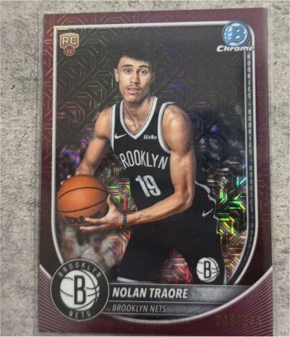 2025 Bowman Chrome #BCV-19 Nolan Traore — front