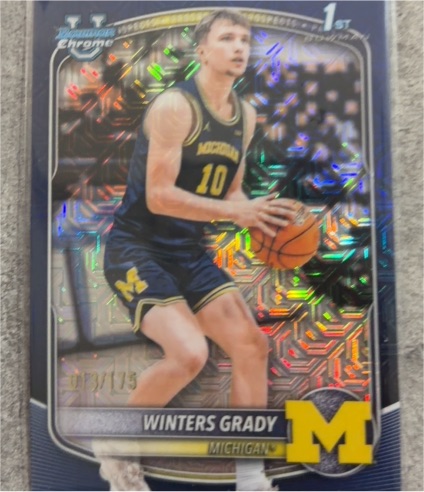 2025-26 Bowman Chrome #BCP-67 Winters Grady — front