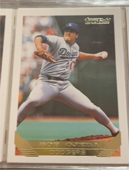 1993 Topps Gold #338 Bob Ojeda Los Angeles Dodgers — front