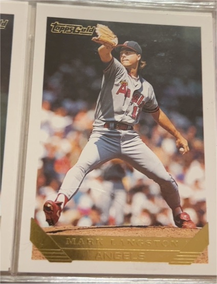 1993 Topps Gold #210 Mark Langston — front