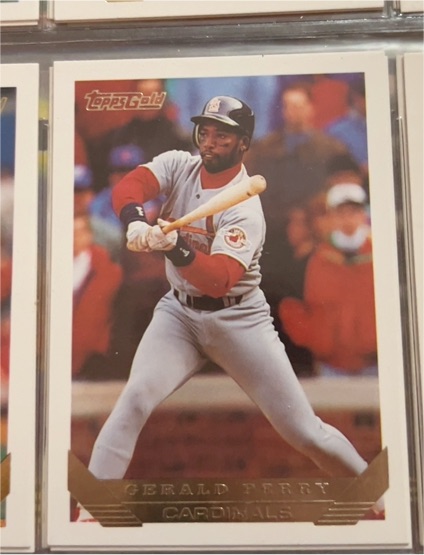1993 Topps Gold #597 Gerald Perry — front