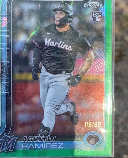2025 Topps Chrome Update #USC200 Agustín Ramírez Green Refractor — front