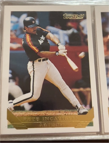 1993 Topps Gold #7 Pete Incaviglia Houston Astros — front