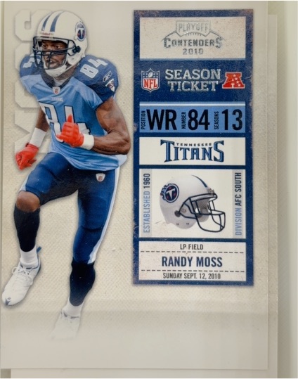 2010 Playoff Contenders #55 Randy Moss — front