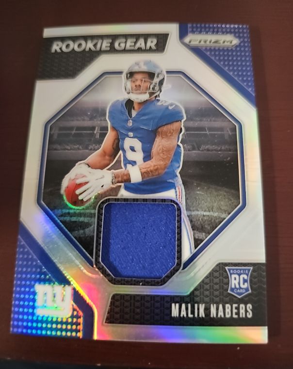 2024 Panini Prizm #RG-MNS Malik Nabers Rookie Gear — front