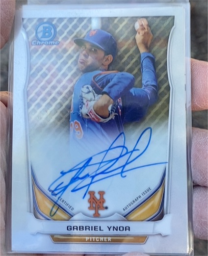 2014 Bowman Chrome #BCAP-GY Gabriel Ynoa — front