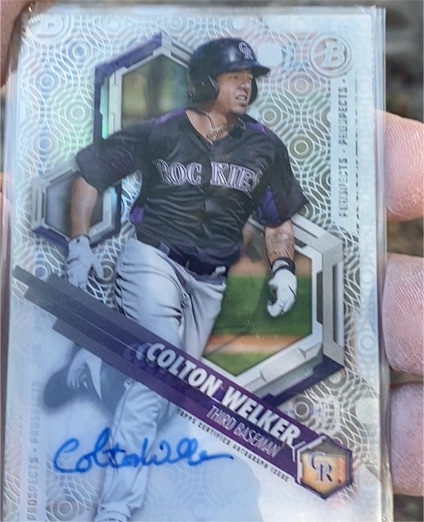 2018 Bowman High Tek Prospects #PHT-CW Colton Welker — front
