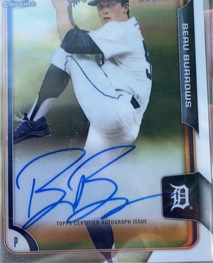 2015 Bowman Chrome #BCA-BB Beau Burrows — front