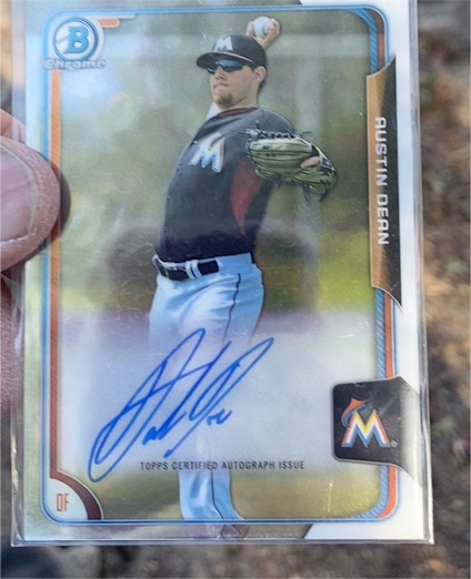 2015 Bowman Chrome #BCAP-AD Austin Dean — front