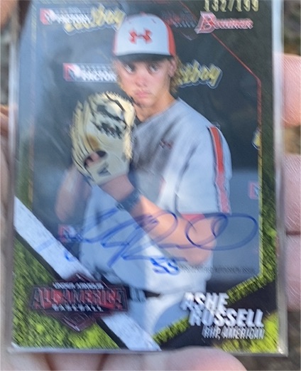 2014 Bowman Under Armour All America #/199 Ashe Russell — front