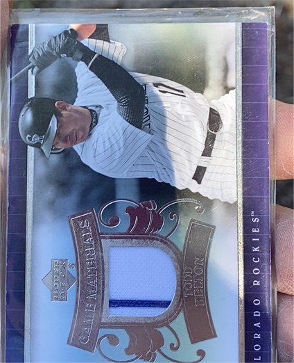 2007 Upper Deck Game Materials #UD-TH Todd Helton — front