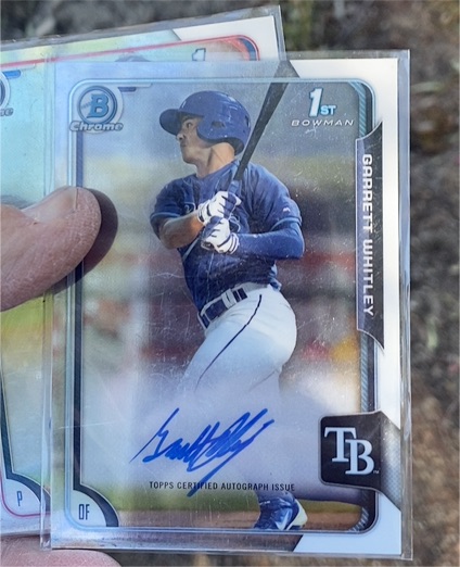 2015 Bowman Chrome #BCA-GW Garrett Whitley — front