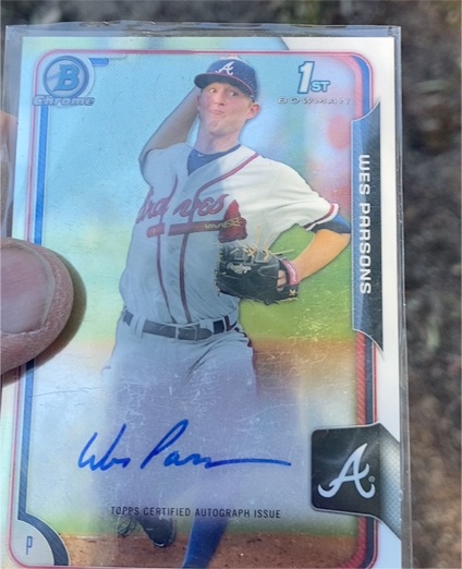 2015 Bowman Chrome #BCAP-WP Wes Parsons — front