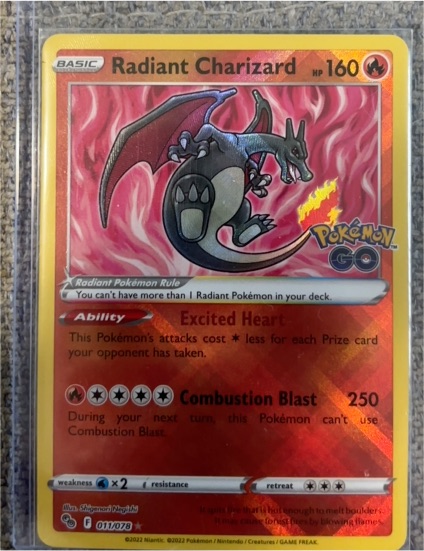 2022 Pokémon TCG Radiant Charizard #011 — front