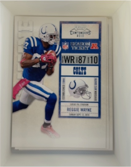2010 Panini Playoff Contenders #42 Reggie Wayne — front