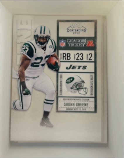 2010 Panini Playoff Contenders #123 Shonn Greene — front