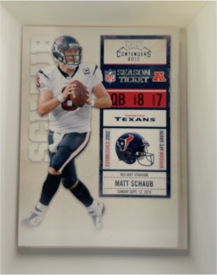 2010 Panini Playoff Contenders #39 Matt Schaub — front