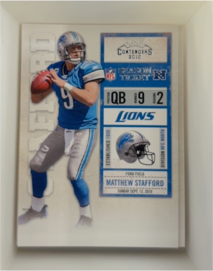 2010 Panini Playoff Contenders Season Ticket #2 Matthew Stafford — front