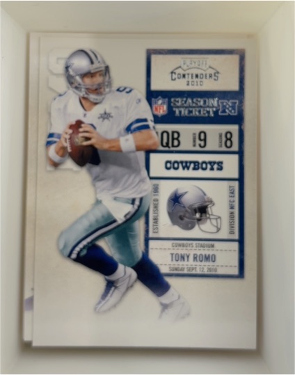 2010 Playoff Contenders #27 Tony Romo — front