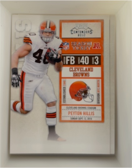 2010 Playoff Contenders #3 Peyton Hillis — front