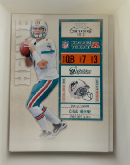2010 Playoff Contenders #50 Chad Henne — front