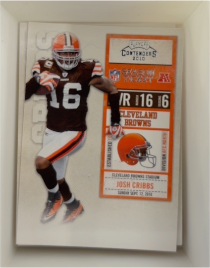 2010 Playoff Contenders #16 Josh Cribbs — front