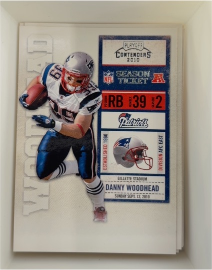 2010 Panini Playoff Contenders Season Ticket #56 Danny Woodhead Rookie Patriots — front