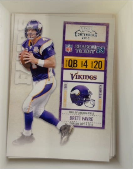 2010 Panini Playoff Contenders #53 Brett Favre — front