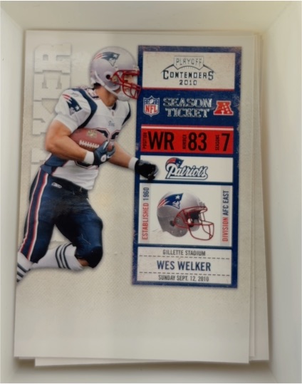 2010 Playoff Contenders #59 Wes Welker — front