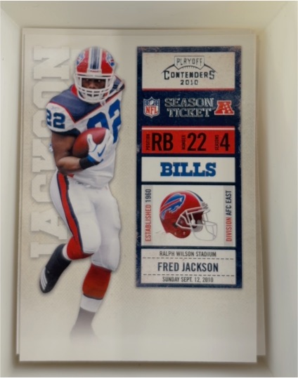 2010 Playoff Contenders Season Ticket #4 Fred Jackson — front