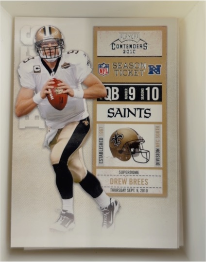 2010 Playoff Contenders #60 Drew Brees — front