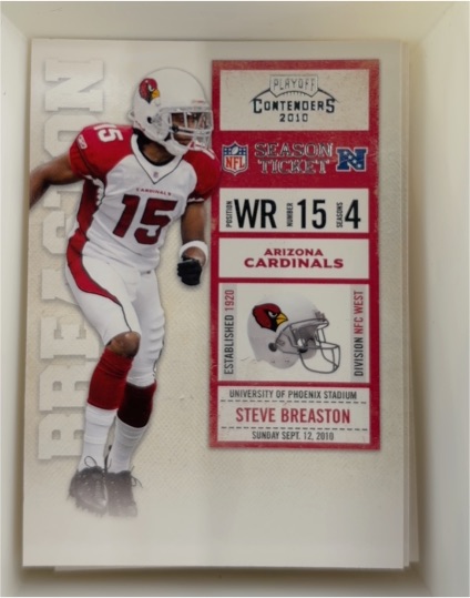 2010 Panini Playoff Contenders #4 Steve Breaston — front