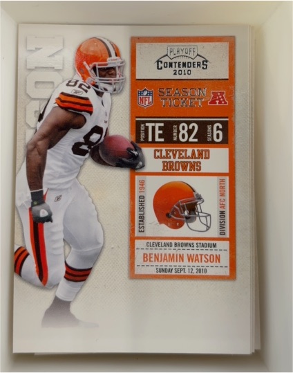 2010 Playoff Contenders #22 Benjamin Watson — front