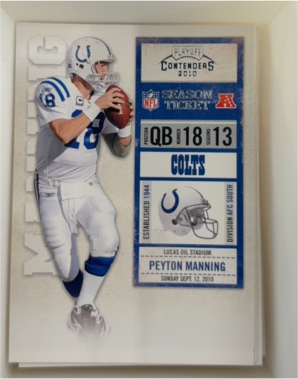 2010 Panini Playoff Contenders #41 Peyton Manning — front