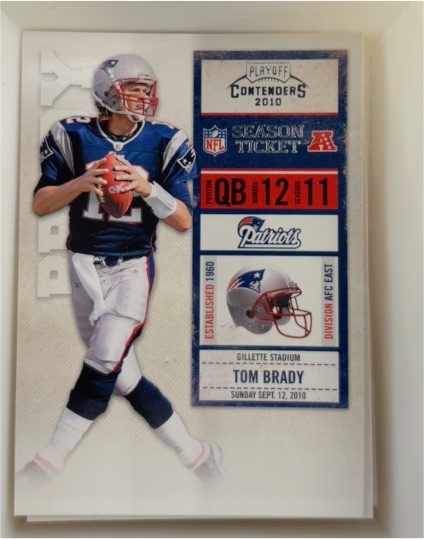 2010 Panini Playoff Contenders #58 Tom Brady — front