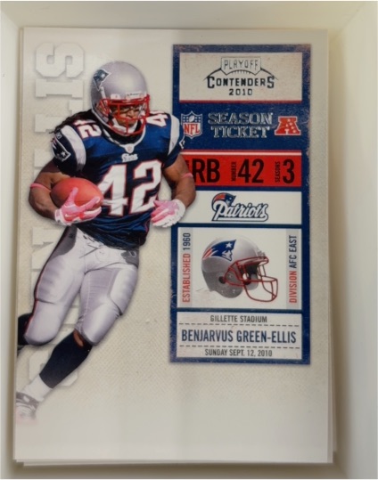 2010 Panini Playoff Contenders #3 BenJarvus Green-Ellis — front