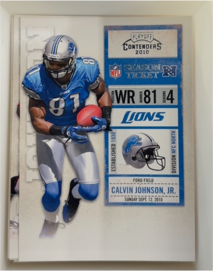 2010 Playoff Contenders #31 Calvin Johnson Jr. — front