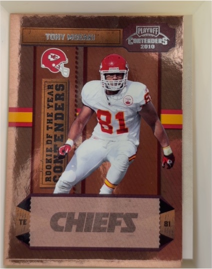 2010 Playoff Contenders #18 Tony Moeaki ROY Contenders — front