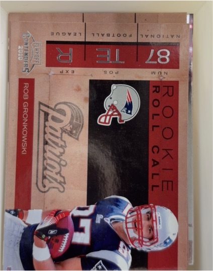 2010 Panini Playoff Contenders #14 Rob Gronkowski Rookie Roll Call — front